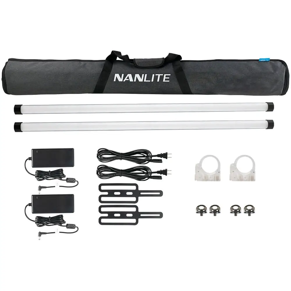 Nanlite PavoTube II 30X RGBWW LED Pixel Tube 2-Light Kit with Internal Battery