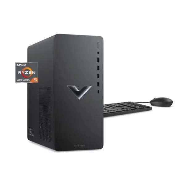 HP Victus 15L Gaming Desktop PC, AMD Ryzen 5 5600G