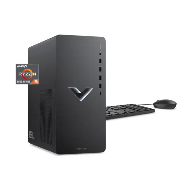 HP Victus 15L Gaming Desktop PC, AMD Ryzen 5 5600G