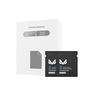 Twenty vacuum-sealed microfiber cleaning cloths in compact pack for optics and screens