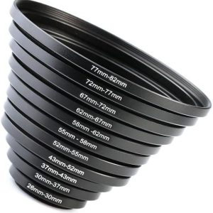 K&F Concept 77-82mm Step-Up Ring Adapter (2 Pcs) – Use 82mm ND, CPL, UV Filters on 77mm Lens