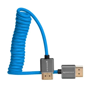 Kondor Blue Micro to Full HDMI Coiled Cable