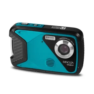 MINOLTA® MN30WP 21 MP : 1080P HD Waterproof Digital Camera TEAL FRONT