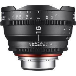 XEEN by Rokinon 16mm T2.6 cine lens on white background