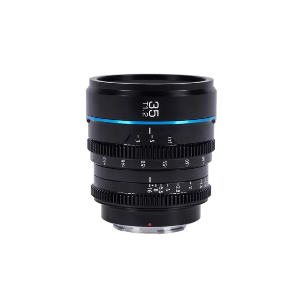 Sirui Night Walker 35mm T1.2 cine lens (Sony E mount) in black housing