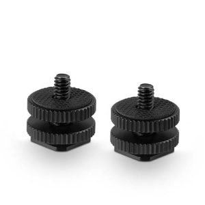 SmallRig Cold Shoe Adapter with 3/8" to 1/4" Thread(2pcs Pack)