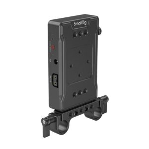SmallRig V Mount Battery Adapter Plate (Basic Version) with Dual Rod Clamp 3498