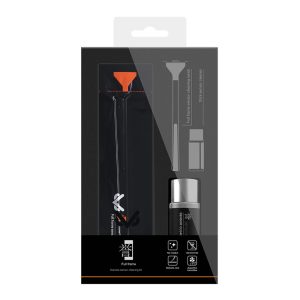 A camera sensor cleaning kit with swabs and cleaning solution for full‑frame sensors.