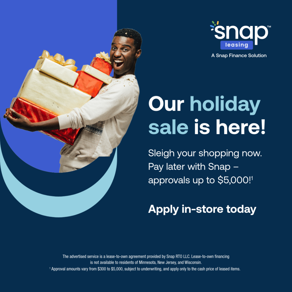 snap finance holiday banner